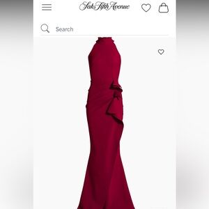 Elegant Red Evening Gown